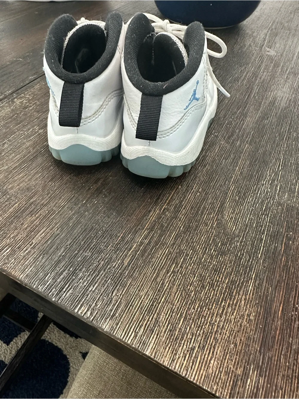 Jordan Kids White and Black High-Top Sneakers